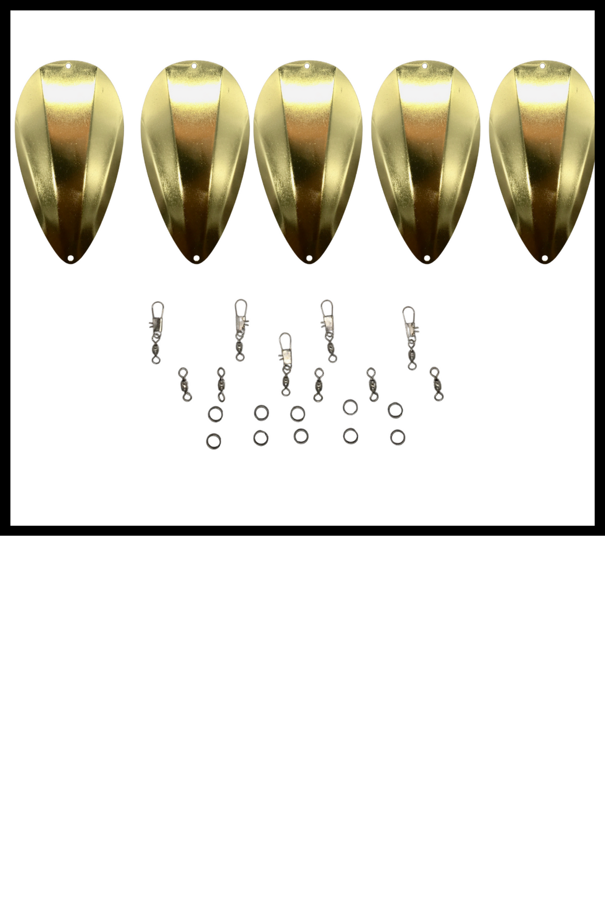 KOKOPROS® DIY jet dodgers 5-pack in gold, copper and silver