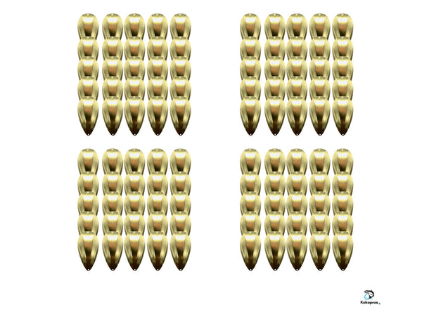 KOKOPROS® JET Dodger, Blanks Silver, Copper or Gold  Color (100PK) 4 1/2- inch