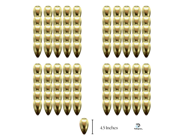 KOKOPROS® JET Dodger, Blanks Silver, Copper or Gold  Color (100PK) 4 1/2- inch