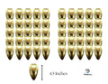 KOKOPROS® gold jet dodger blanks, 4 1/2-inch, 50-pack