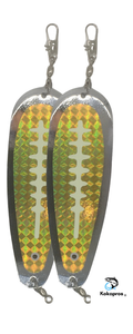 KOKOPROS® 5 ½” Finished Teardrop Flashers, Gold Color (2 PK)