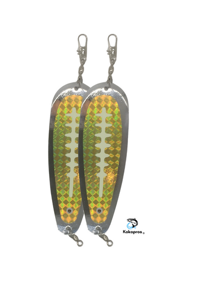KOKOPROS® 5 ½” Finished Teardrop Flashers, Gold Color (2 PK)