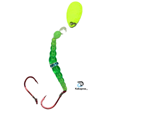 Spinners - KOKOPROS® Beaded Ring #2 green