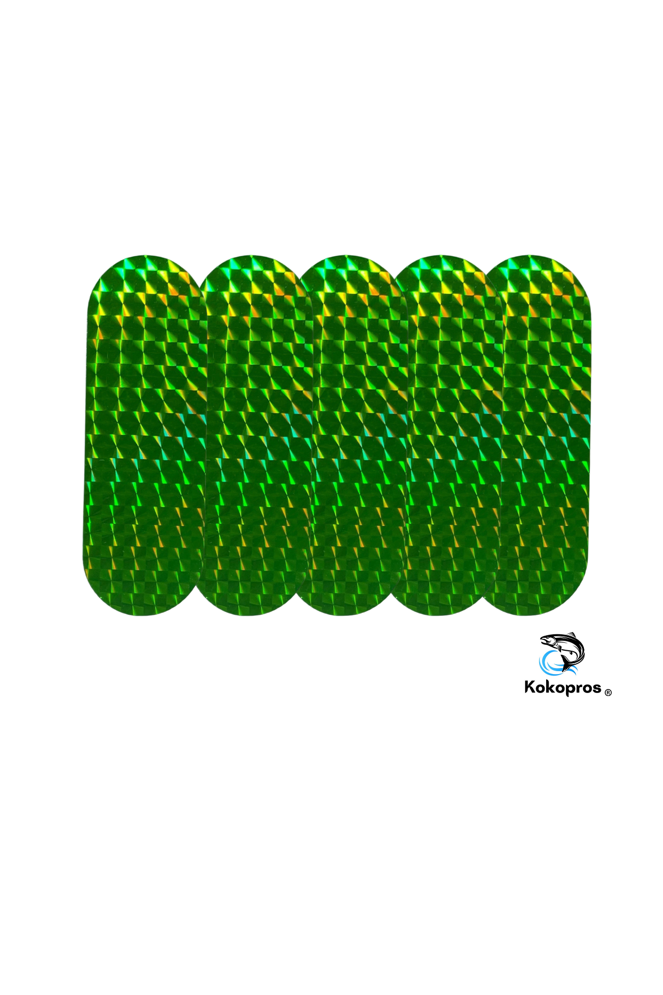 Stickers -KOKOPROS ® Green Stickers for 4 3/4-inch Skateboard Dodger (5 Pack)