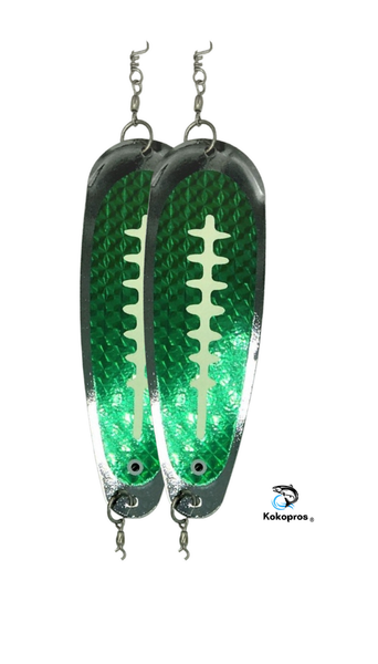 KOKOPROS® 5 ½” Finished Teardrop Flashers, Green Color (2 PK)