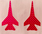 2-Hot Pink Jet Stickers (twin pack for kokopro jet