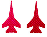 2-Hot Pink Jet Stickers (twin pack for kokopro jet
