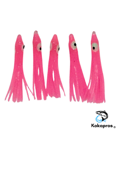 MICRO LUMINOUS KOKOPROS® 4.5 cm Squid Skirts - Assorted - 50 Pack