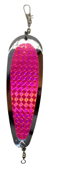 Dodger - KOKOPROS® (This is in a variant)KOKOPROS Kokanee Salmon Fabulous Five Finished Teardrop Fishing Flashers, 5-1/2" Length, Chrome, Multicolor 5 Pack - Salmon Fishing Tackle - Durable Metal Construction - Hyperglow Finish