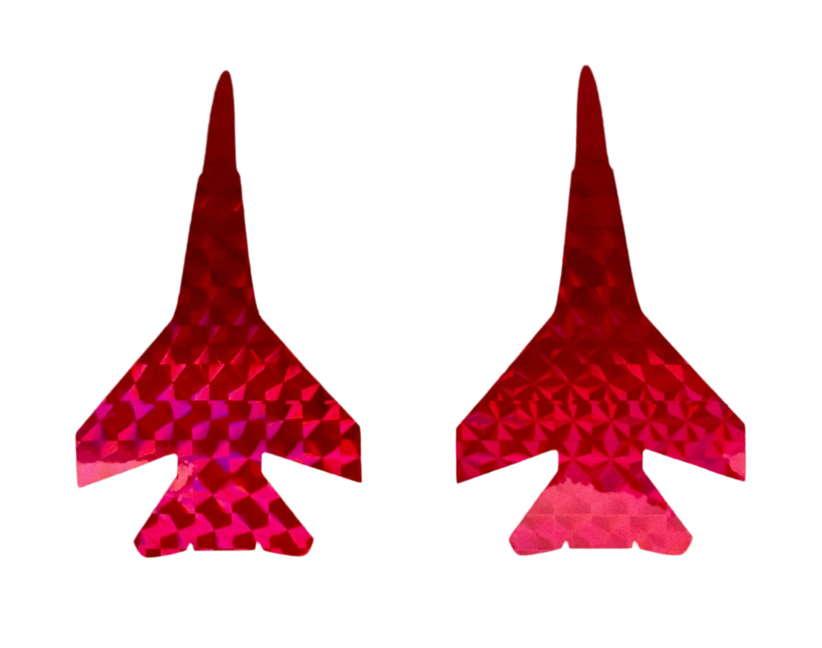 KOKOPROS® hot pink jet stickers for jet dodgers, twin pack