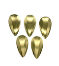 KOKOPROS® gold jet dodger blanks, 4 1/2-inch, five blanks