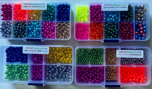 Beads - 1,000- Assorted 4,5 & 6mm Premium Bead Box- Our Discounted price $19.95 *November Sale $16.95