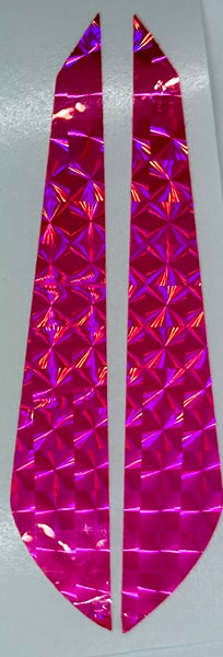 Stickers - Kokopros Sidebar Reflective Flash Stickers for Kokopro Jet Dodgers-  Hot Pink- Twin Pack