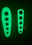 Kokopros HyperGlow Red Dot Stickers for our 5 1/2" Teardrop Dodgers- 5-pack
