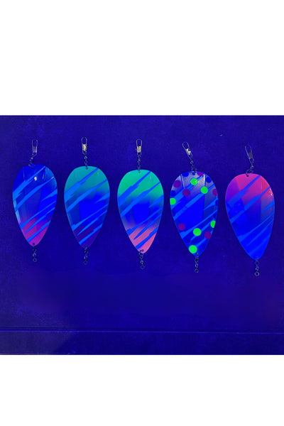 KOKOPROS® Jet Squadron 5 PK New painted Jet Dodgers 4 1/2-inch 5- Pack for Salmon Fishing