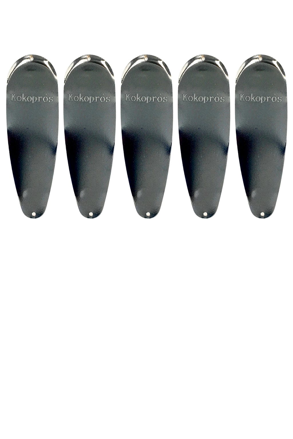 KOKOPROS® 7-inch teardrop dodger blanks, DIY 5-pack, alternate view