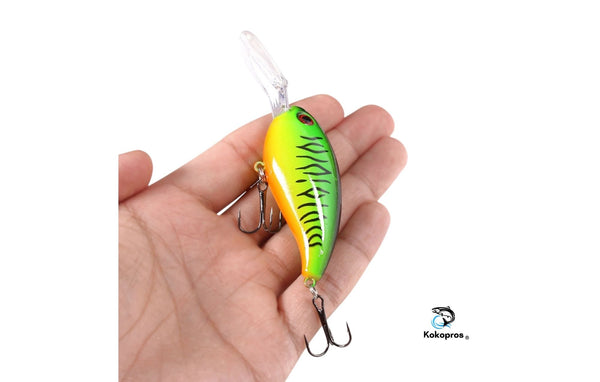 KOKOPROS®  10 cm Crankbait Fishing Lure Multicolor 18 Pack w/case