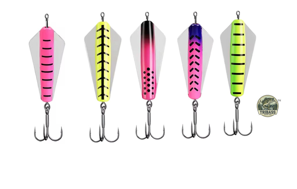 KOKOPROS® multicolor hard baits for bass and trout, 5-pack with case, alternate view