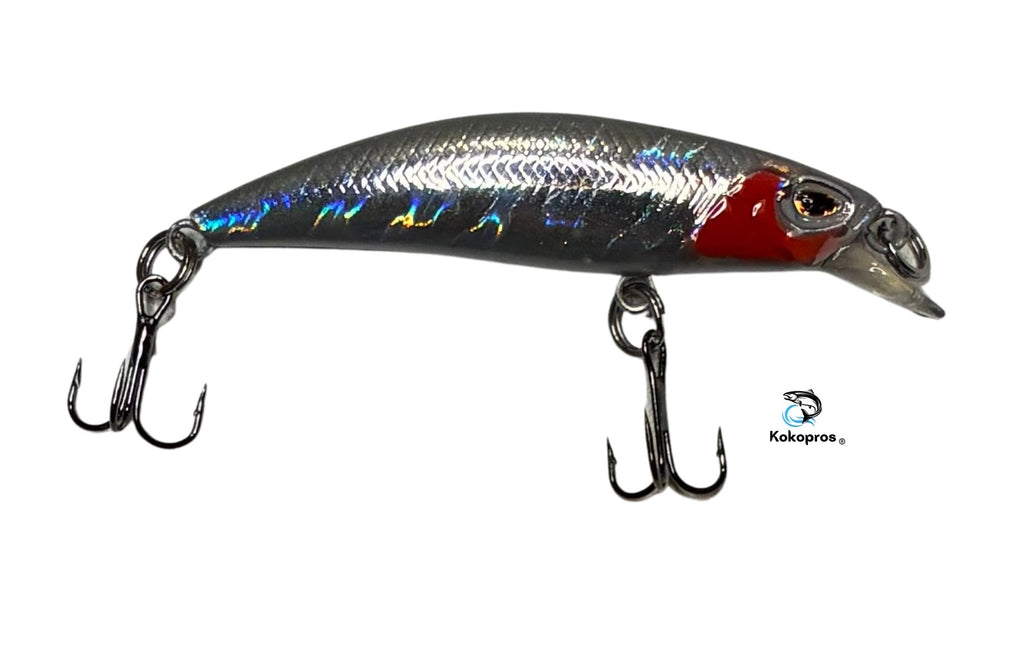 KOKOPROS® multicolor minnow bass lures, 5-pack with case, alternate view 2