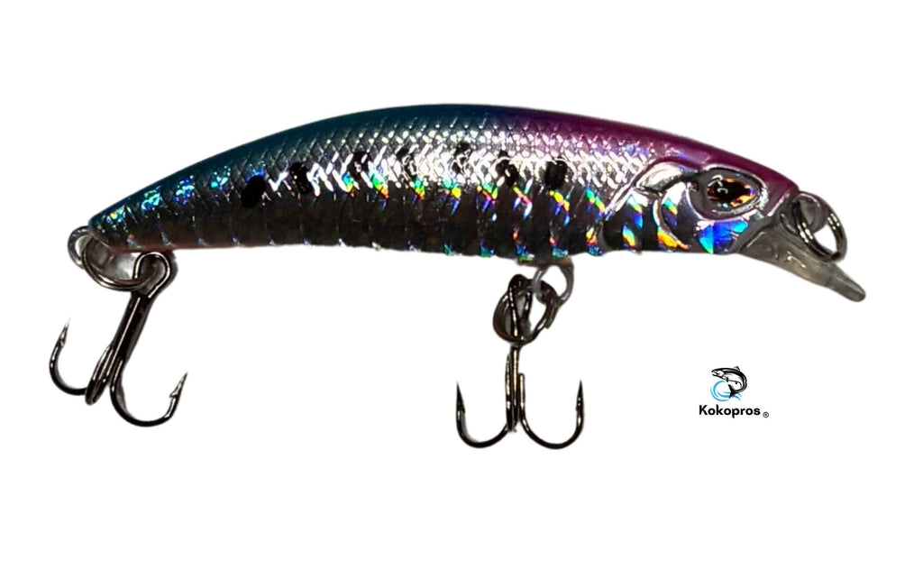 KOKOPROS® multicolor minnow bass lures, 5-pack with case, alternate view 4