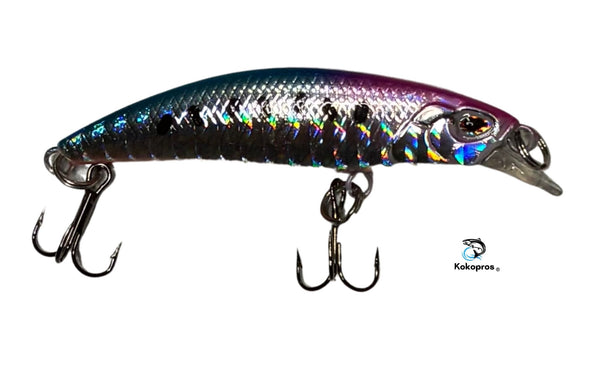 KOKOPROS®  Minnow Bass Lures Multicolor 5- Pack  with case.
