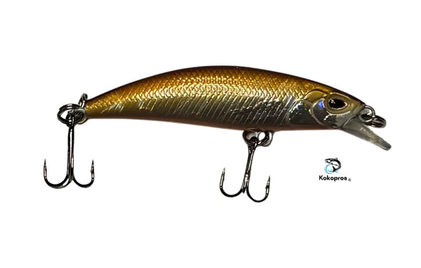 KOKOPROS®  Minnow Bass Lures Multicolor 5- Pack  with case.