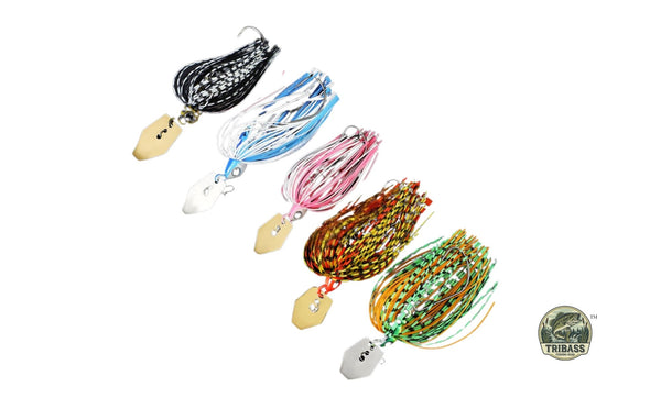 TRIBASS™  Vibrating Bass Fishing Lures Multicolor  (5) Pack in the case