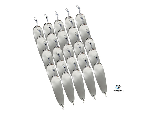Dodgers - Teardrop Flashers - 5 1/2" - Silver - 25PK  Hardware Included