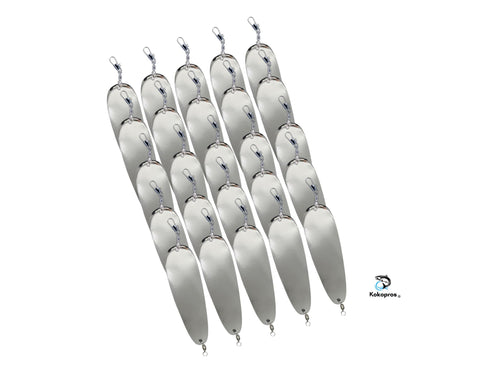 Dodgers - Teardrop Flashers - 5 1/2" - Silver - 25PK  Hardware Included