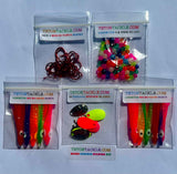 Micro Hoochie Starter Kit- (2 each of our top 5 selling colors) $14.95 While Supplies Last