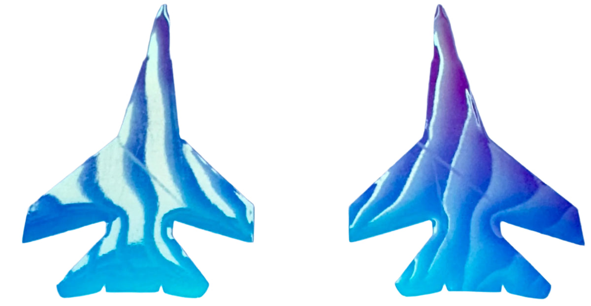 KOKOPROS® Mystic Opal jet stickers for jet dodgers, twin pack