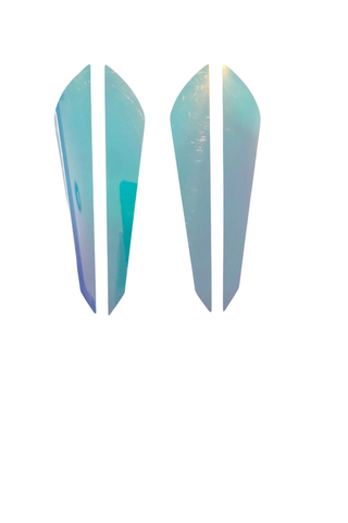 Stickers -KOKOPROS®  Sidebars Reflective Stickers for Jet Dodgers- Mystic Opal-Twin Packs