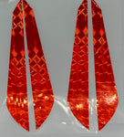 Kokopro Sidebar Reflective Flash Stickers for Kokopros Jet Dodger- Bright Orange- Twin Pack