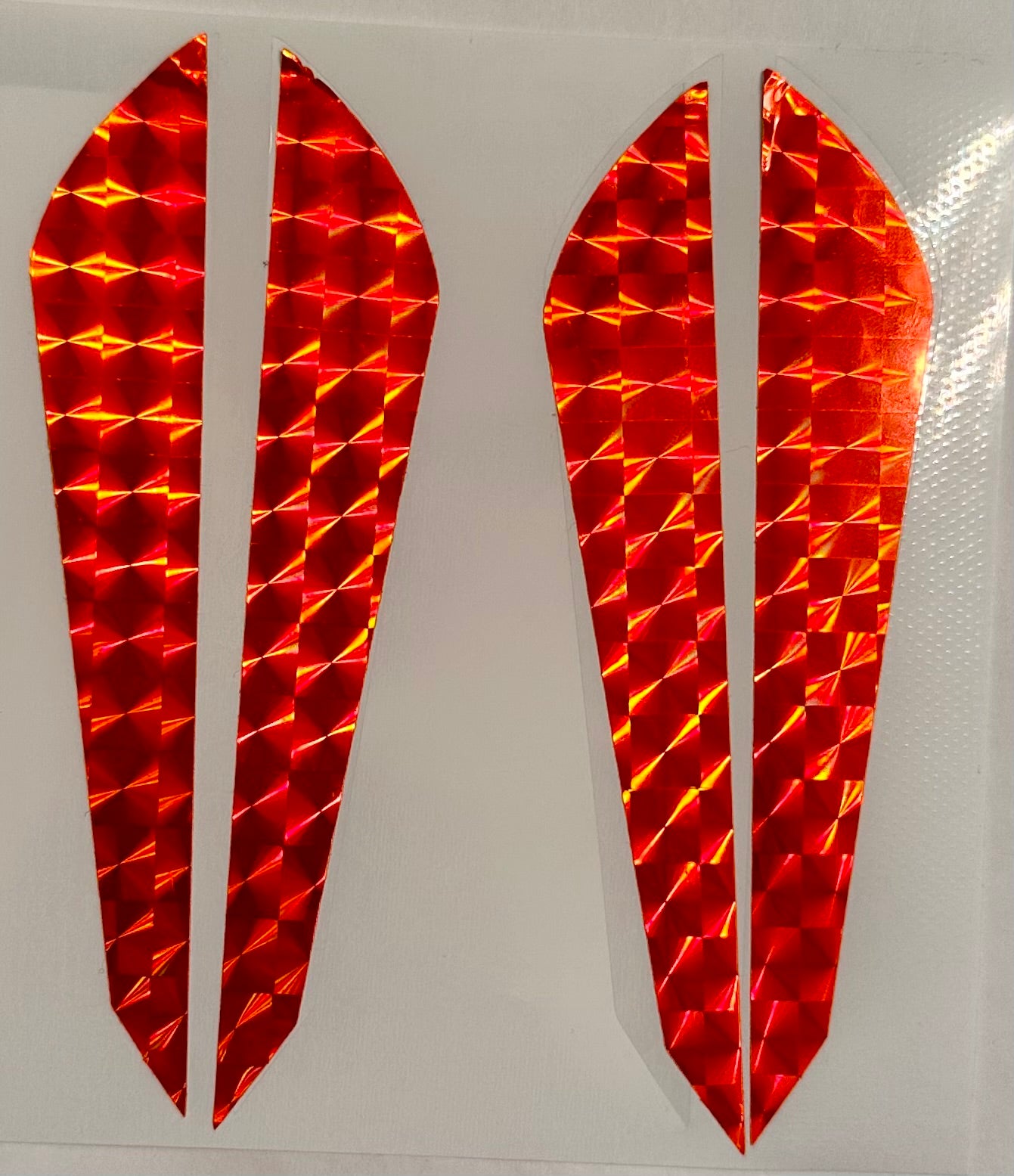 Stickers - Kokopro Sidebar Reflective Flash Stickers for Kokopros Jet Dodger- Bright Orange- Twin Pack