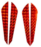 Kokopro Sidebar Reflective Flash Stickers for Kokopros Jet Dodger- Bright Orange- Twin Pack
