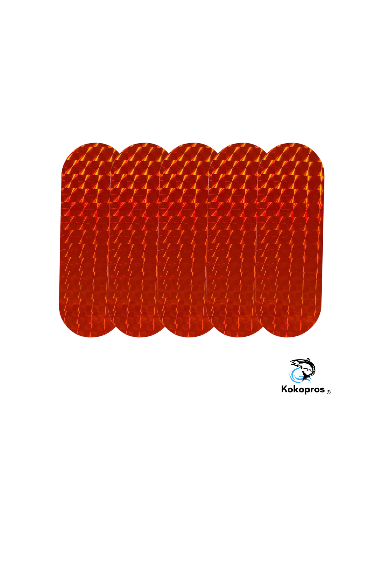 Stickers -KOKOPROS ®  Orange Stickers for 4 3/4-inch Skateboard Dodger (5 Pack)
