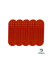 Stickers -KOKOPROS ®  Orange Stickers for 4 3/4-inch Skateboard Dodger (5 Pack)