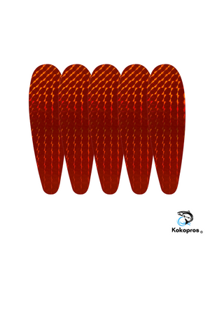 Stickers - KOKOPROS ® Orange Stickers for 5 1/2-inch Teardrop Flashers (5 pack)