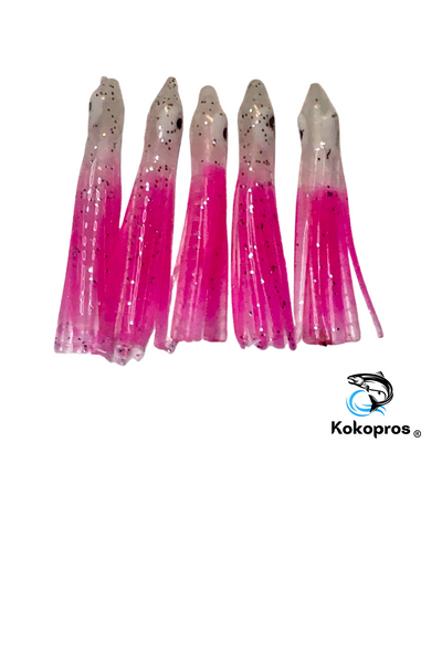 MICRO LUMINOUS KOKOPROS® 4.5 cm Squid Skirts - Assorted - 50 Pack