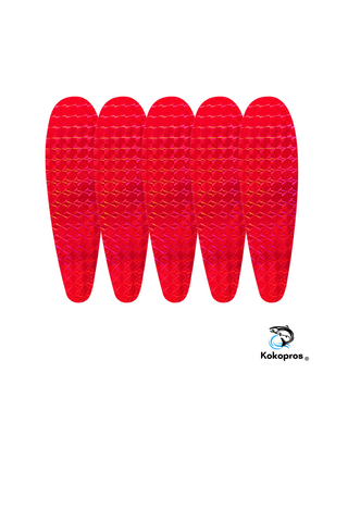 Stickers - KOKOPROS ® Hot Pink Stickers for 5 1/2-inch Teardrop Flashers (5 pack)