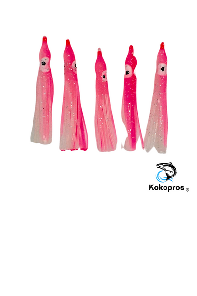 MICRO LUMINOUS KOKOPROS® 4.5 cm Squid Skirts - Assorted - 50 Pack