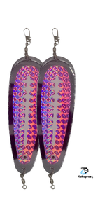 Dodger - KOKOPROS® *** Kokanee Salmon Finished Teardrop Fishing Flashers 5 ½ inch Chrome Plated 2 PK - Vibrant Colors for Enhanced Attraction - Durable & Easy to Use - ** Holographic Color Options**
