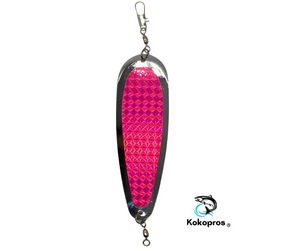Dodger -KOKOPROS® 5 1/2 inch Teardrop Flasher in Hot Pink