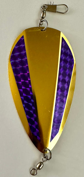 Jet Dodger - Kokopros Golden Jet Dodger with Bright Purple Sidebar Stickers -