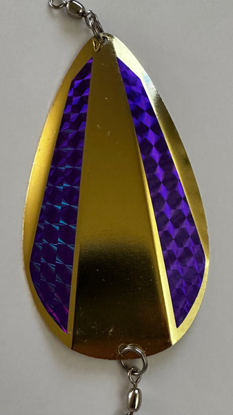 Jet Dodger - Kokopros Golden Jet Dodger with Bright Purple Sidebar Stickers -