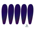 KOKOPROS® stickers for 5 1/2-inch teardrop flashers, 5-pack, Purple shown
