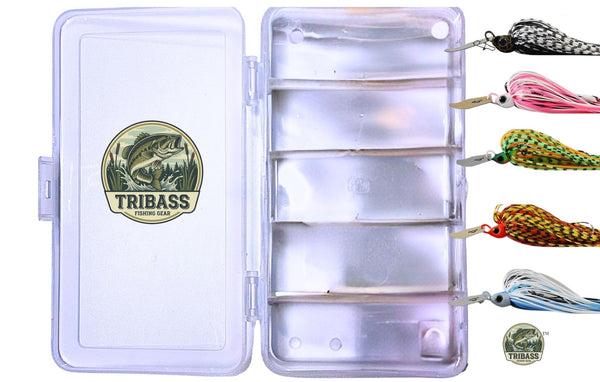 TRIBASS™  Vibrating Bass Fishing Lures Multicolor  (5) Pack in the case