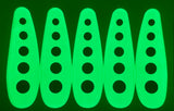 Kokopros HyperGlow Red Dot Stickers for our 5 1/2" Teardrop Dodgers- 5-pack
