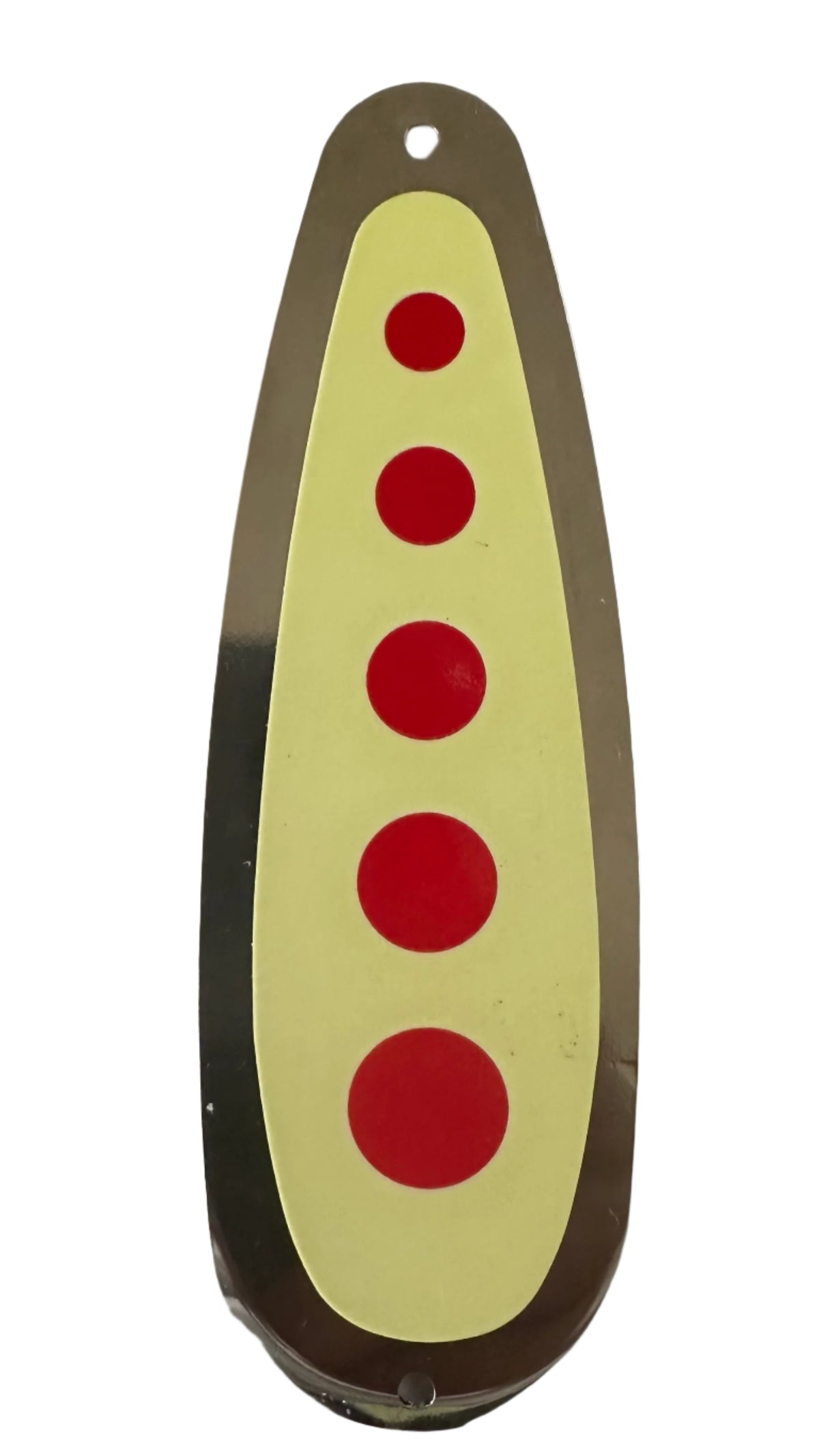KOKOPROS® HyperGlow red dot stickers for 5 1/2-inch teardrop dodgers, 5-pack, alternate view