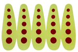 Kokopros HyperGlow Red Dot Stickers for our 5 1/2" Teardrop Dodgers- 5-pack